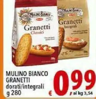 Iper Triscount Mulino Bianco Granetti Integrali 280 G(ml) offerta