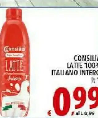 Iper Triscount Consilia - Latte 100% Italiano Scremato UHT 1000 G(ml) offerta