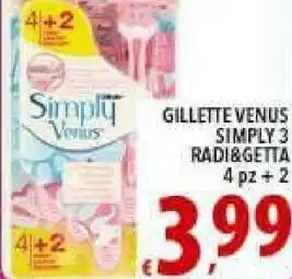 Iper Triscount Gillette Venus Simply 3 Radi&getta offerta