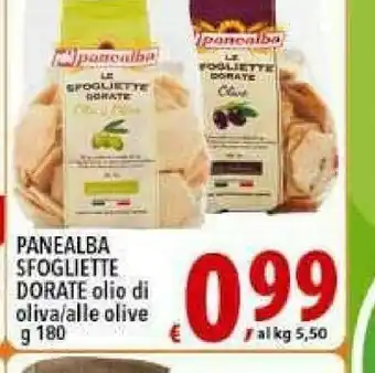 Iper Triscount Panealba Sfogliette Dorate Olio Di Oliva offerta