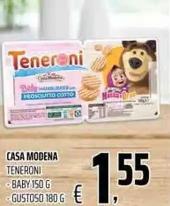 Coop Casa Modena Teneroni Baby 150 g, Gustoso 180 g offerta