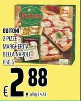 Coop Buitoni 2 Pizze Margherita Bella Napoli 650 g offerta
