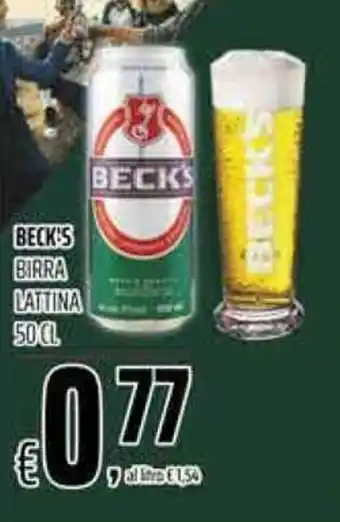 Coop Beck's Birra Lattina 50 cl offerta
