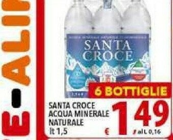 Iper Triscount Santa croce Acqua Minerale Naturale offerta