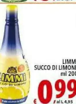 Iper Triscount Limmi Succo Di Limone 200 G(ml) offerta