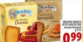Iper Triscount Mulino Bianco Le Dorate Fette Biscottate 315 G(ml) offerta