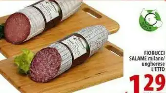 Iper Triscount Fiorucci Salame Milano offerta