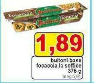 Gros Buitoni Focaccia La Soffice 375 G(ml) offerta