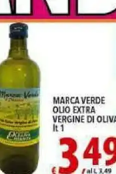 Iper Triscount Marca Verde Olio Extra Vergine Di Oliva 1000ml offerta