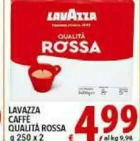 Iper Triscount Lavazza Caffe Qualita Rossa 250g offerta