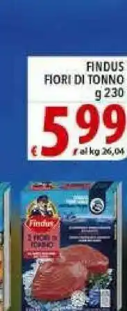 Iper Triscount Findus 2 Fiori Di Tonno 230 G(ml) offerta