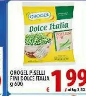 Iper Triscount Orogel Pisellini Dolce Italia 600 G(ml) offerta