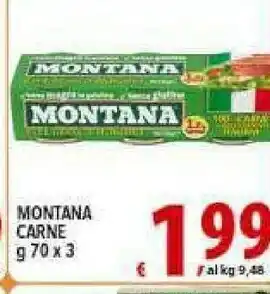 Iper Triscount Montana Carne Alla Tartara 210 G(ml) offerta