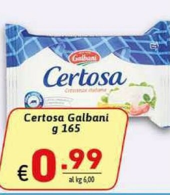 Gros Galbani Certosa offerta