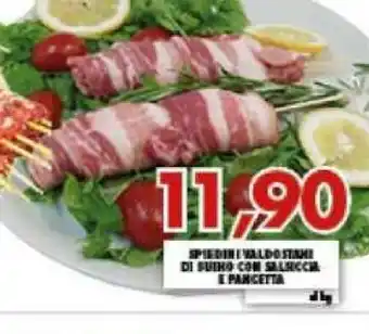 Gros Spiedini Valdostane Di Suino Con Salsiccia E Pancetta offerta
