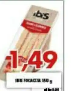 Gros Ibis Focaccini 150g offerta