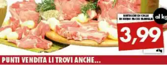Gros Bistecche Di Colle Di Suino Pacco offerta