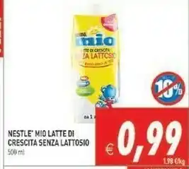 Nestlè Mio Latte Di Crescita Senza Lattosio