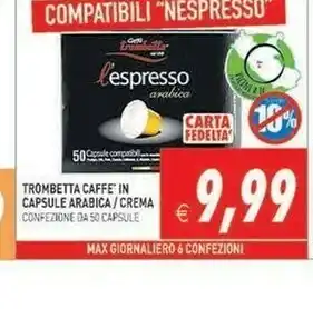 Trombetta Caffe In Capsule Arabica/ Crema