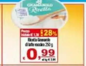 Gros Granarolo Ricotta 250 G(ml) offerta