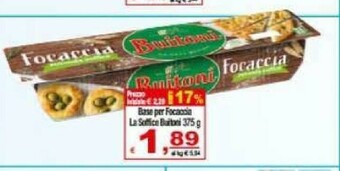 Gros Buitoni Focaccia La Soffice 375 G(ml) offerta