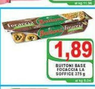 Gros Buitoni Focaccia La Soffice 375 G(ml) offerta