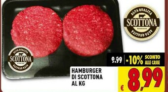 Gros Hamburger Di Scottona offerta
