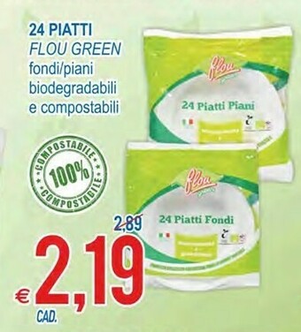 MD Discount Flou Green 24 Piatti offerta