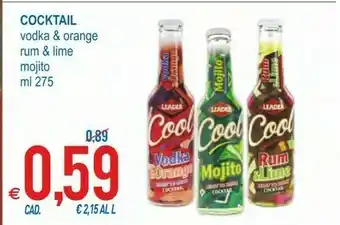 MD Discount Cocktail Vodka & Orange/ Rum & Lime/ Mojito offerta