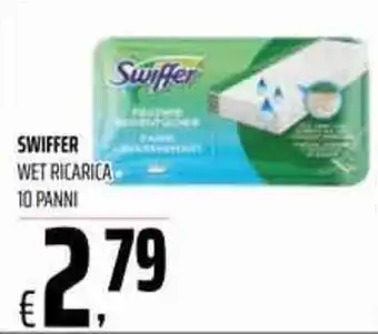Coop Swiffer Wet Ricarica 10 Panni offerta