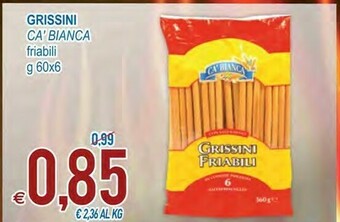 MD Discount Ca' Bianca Grissini Friabili 360 G(ml) offerta