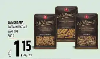 Coop La Molisana Pasta Integrale vari tipi 500 g offerta