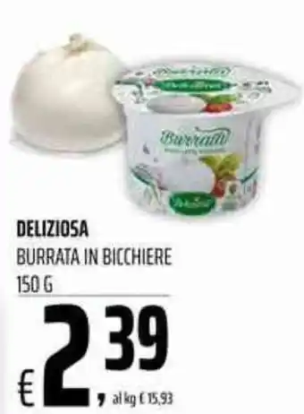 Coop Deliziosa Burrata in Bicchiere 150 g offerta