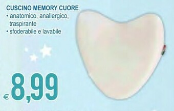 MD Discount Cuore Cuscino Memory offerta