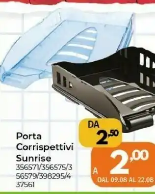 Orizzonte Porta Corrispettivi Sunrise offerta