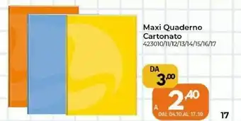 Orizzonte Maxi Quaderno Cartonato offerta