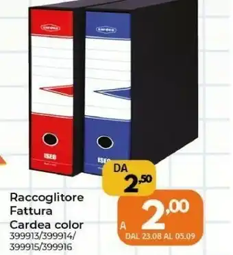 Orizzonte Cardea Raccoglitore Fattura offerta