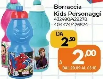 Borraccia Kids Personaggi