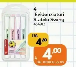 Orizzonte Stabilo Swing Evidenziatori offerta