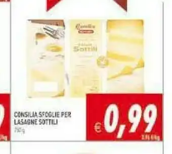Pim Supermercati Consilia Sfoglie Per Lasagne Sottili offerta