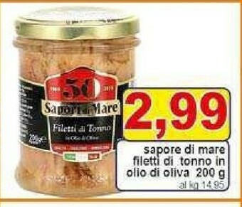 Pewex Sapori di mare Filetti Di Tonno In Olio Di Oliva 200 G(ml) offerta