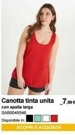 Terranova Canotta Tinta Unita offerta