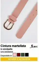 Cintura Martellata Similpelle
