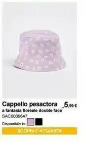 Terranova Cappello Pesactora A Fantasia Florealo Double Face offerta