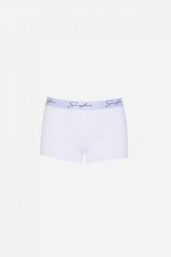 Boxer tinta unita bianco