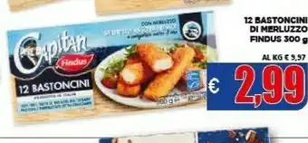 Vivo Supermercati Findus 12 Bastoncini Di Merluzzo offerta