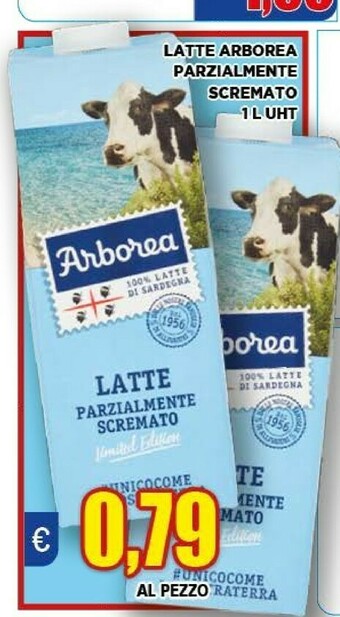 Arborea Latte Parzialmente Scremato UHT