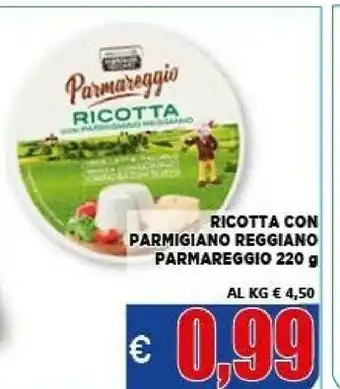 Vivo Supermercati Parmareggio Ricotta Con Parmigiano Reggiano offerta