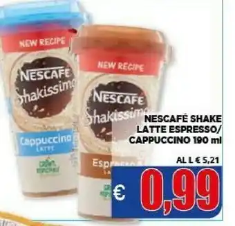 Vivo Supermercati Nescafé Shake Latte Espresso / Cappuccino 190 Ml offerta