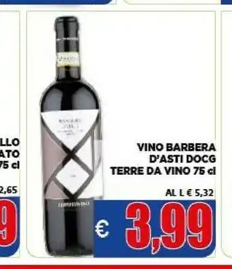 Vivo Supermercati Terre da vino Barbera D'Asti 750 G(ml) offerta